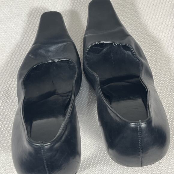 Gucci Women's Black Leather Pointed-Toe Heel Pumps 34.5 C - Picture 12 of 13
